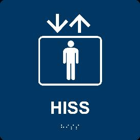 Riktlinje skyltning sid 9 av 11 Exempel bildsymboler: Tillgänglig toalett Hiss Bildsymboler som en del av Vägvisningsskylt Punktskrift/Brailleskrift, information till personer med synnedsättning