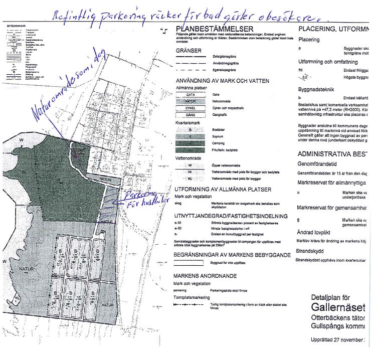 parkmark avskiljer campingområdet