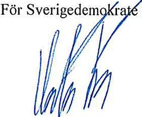 1 () Miljö- och Byggnadsnämnden pkt. 27 Dnr: 2018/2270. Sverigedemokraterna i Vellinge reser verar sig mot beslutet till fcfrmån för eget yrkande.