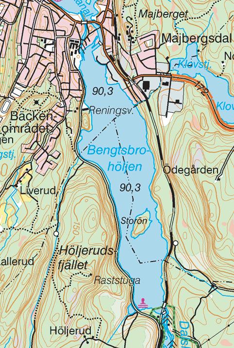 B11 B6 B7 B8 B9 B10 B1 B2 B3 B4 B5 B12 Figur 1. Provtagningslokalernas läge. Prov togs även i anslutning till badplatsen i sydvästra delen av sjön.