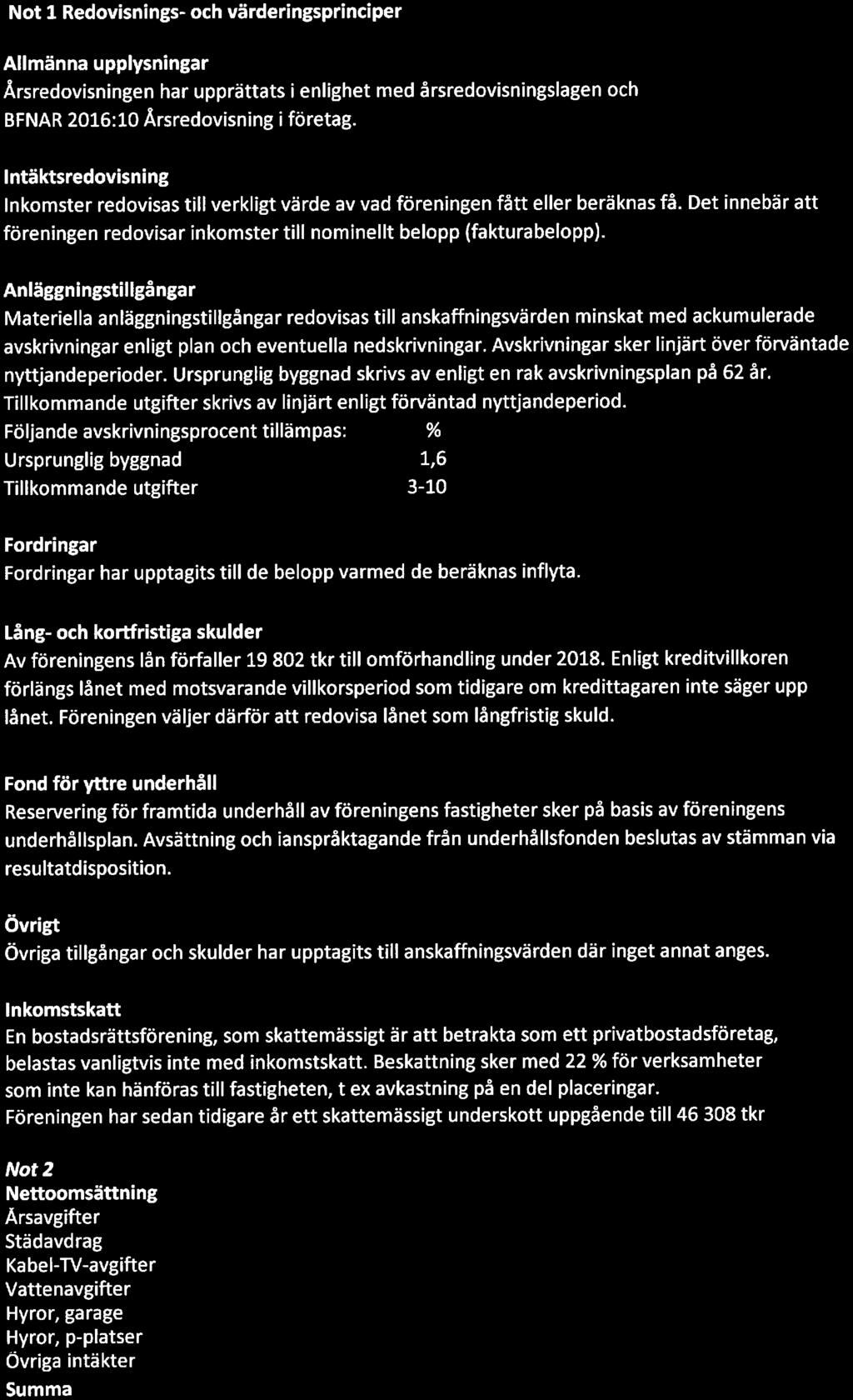Intäktsredovisning Inkomster redovisas till verkligt värde av vad föreningen fått eller beräknas få. Det innebär att föreningen redovisar inkomster till nominellt belopp (fakturabelopp).
