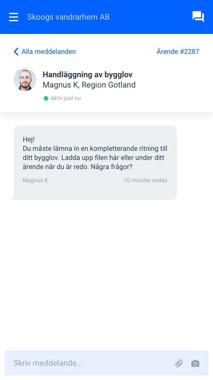 Kompletterar direkt till