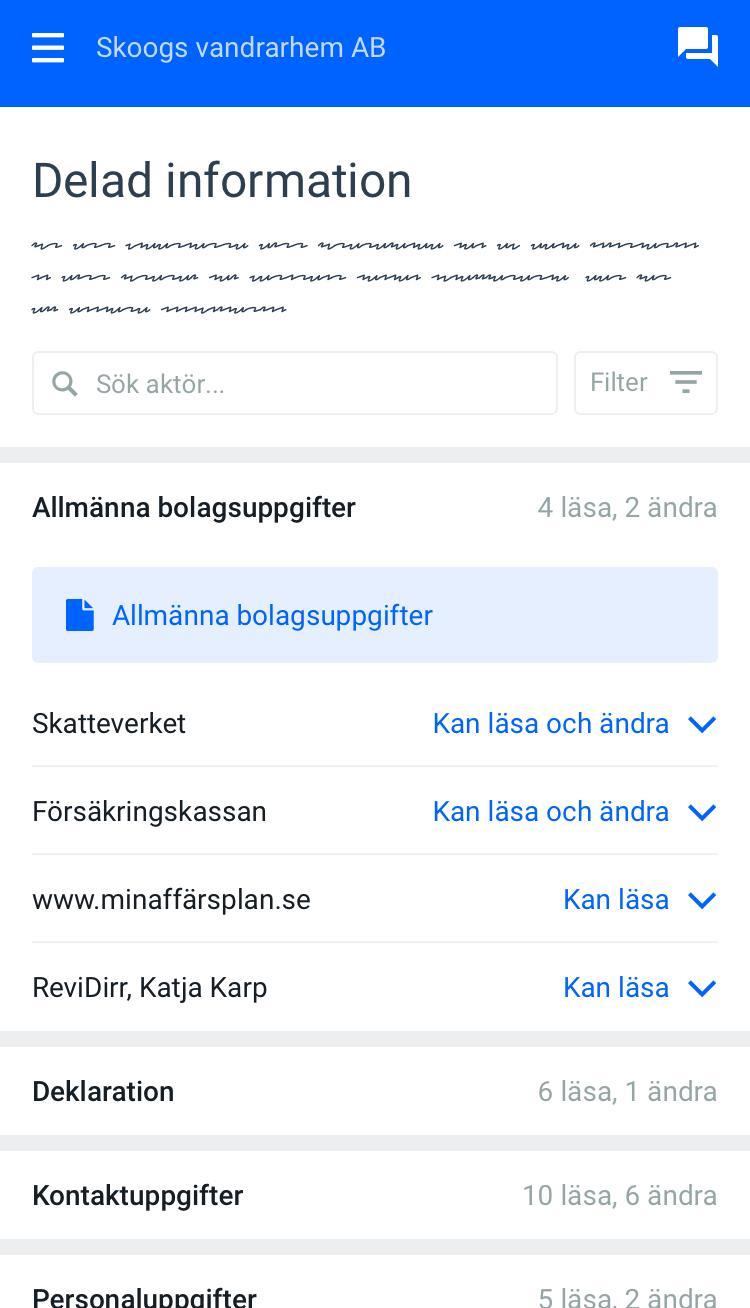 överblicka och dra tillbaka åtkomst för en aktör.