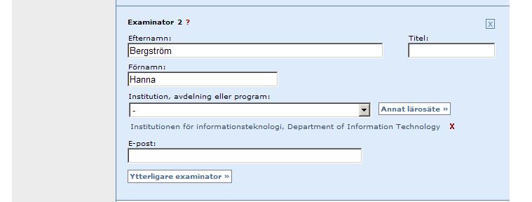 Nyckelord rekommenderas. De underlättar för andra att hitta examensarbetet.