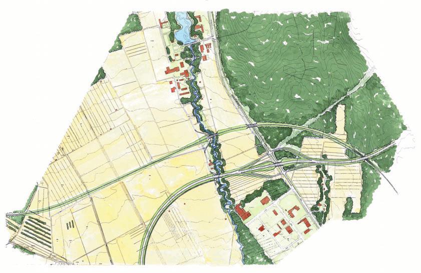 Val av vägtyp m.m. Nybyggnadsalternativen Den västliga varianten av en nordlig länk föreslås prelimenärt bli utformad som en trefältsväg (3F MML).