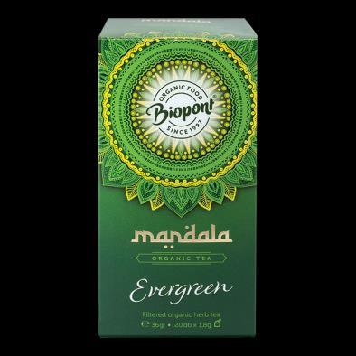 BP102050014 Ekologisk Mandala tea Evergreen 36g Citron Verbena*, Eukalyptus*, Salvia*.