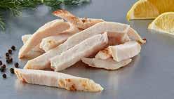 nr 534123 kg90:00 TOP CHOICE POULTRY KYCKLINGFILÉ GRILLAD STRIMLAD Grillad och strimlad i 1,2 cm tjocka strimlor. Perfekt i en matig sallad. Lettland Fryst 2x2,5 kg/krt, 349:50/krt Art.