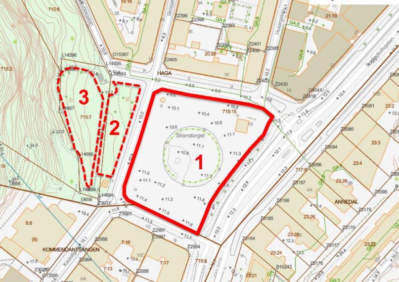 Tävlingsuppgift Fokus för markanvisningstävlingen är att skapa en nytt kvarter på Skanstorget som omfattar ca 200 bostäder, underjordisk parkering, ett mindre torg, kommersiella lokaler i