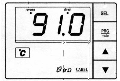 2007-06-04 VeNCO 9 MICROPROCESSOR IRDR för Frikylningsfunktion För att justera börvärdet på differensen mellan uteluft och inkommande köldbärartemperatur; Håll knappen SEL intryckt 5 sekunder tills