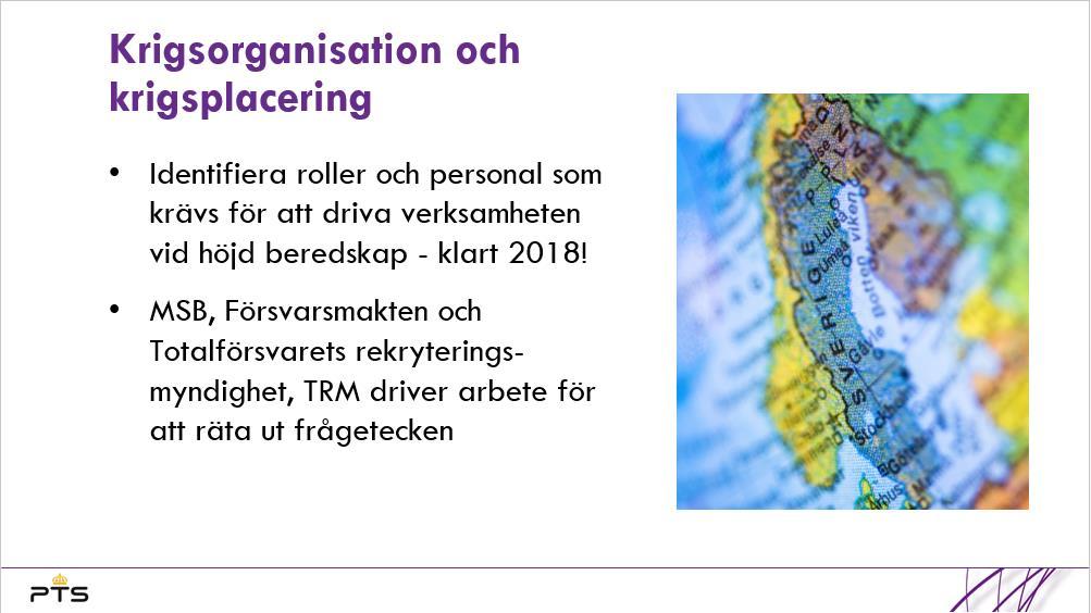 om fredstida planering