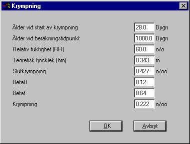 För sprickviddsberäkningen behövs en storlek på det effektiva kryptalet.