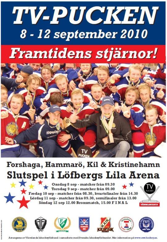 U14 DM Finalspel i Forshaga TV-pucken Kvartsfinaler Grupp A, Kristinehamn Färjestads BK - Hammarö HC 5-1 (3-0, 2-1) Värmland - Jämtland/Härj 3-0 (2-0, 1-0) Grums IK - Sunne IK 3-1 (1-1, 2-0) Värmland