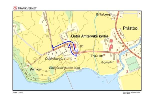 Alléer och vägträd med annan huvudman 800, Östra Ämterviks kyrka, ÄMTERVIKS PRÄSTBOL Allé ID på karta 61 Vägnummer S 800 Namn Östra Ämterviks kyrka, ÄMTERVIKS PRÄSTBOL Gammalt namn och ID - Östra