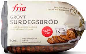 surdegsbröd Fria, 500 g, Fryst,