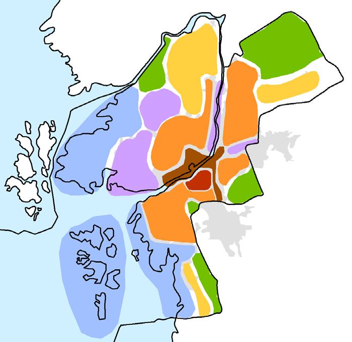 Uppföljning av de sju områdesvisa inriktningarna i ÖP Inledning I förra årets uppföljningsrapport gjordes en genomgång av de antagna/godkända detaljplanerna, där