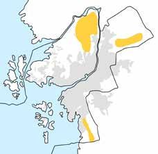 Mellanstaden Mellanstaden representerar den största sammanhängande delen av staden.