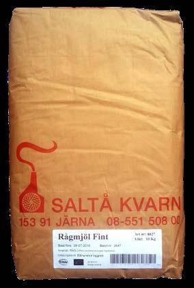 Saltå Mjöl Stenmalet mjöl av spannmål från svenska ekologiska