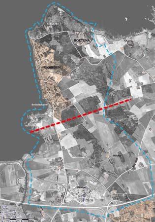 I planförslaget har angivits schematiskt ett skyddsavstånd om 1000 meter från Gärstads nuvarande nordligaste gräns till bostäder i södra