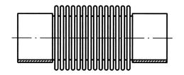 1 305 60 5200-25 SILFLON PTFE-slang, slät med rostfri omflätning och utvändigt silikonklädd Standard: Pressad anslutning. Anslutning: Erhålles enligt kundens önskemål. De flesta anslutningar möjliga.