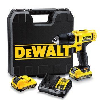 ELHANDMASKINER Precision du kan lita på DEWALT BORRMASKIN / SKRUVDRAGARE 10,8V DCD710D2 Inkl systainer, laddare och två batterier. Liten och smidig skruvdragare men ändå kraftfull.