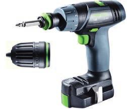 ELHANDMASKINER FESTOOL SKRUVDRAGARE TXS LI 2,6 Plus FESTOOL SKRUVDRAGARE CXS LI 2,6 Set Inkl systainer, laddare och två batterier, snabbchuck, vinkelchuck,