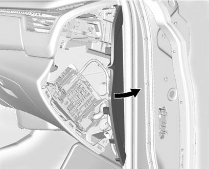 296 Skötsel Säkringscentral i instrumentpanelen (höger) Luckan till
