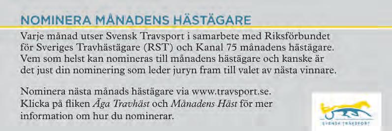 KUSKSTATISTIK Dagens kuskar per tisdag den 25 mars Kör i lopp Bana 2014 % tkr 2013 % Andersen Troels 3 G 2 0-0-0 0 4 154 15-15-9 10 Andersson Peter M lä 4 Bs 38 1-4-4 3 142 279 28-27-20 10 Asplund