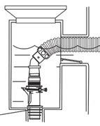 2.3.3 Anslutning av lövfällan Cyclonic Leaf Catcher (beroende på modell) Anslut lövfällan till den slang som är närmast uttaget för