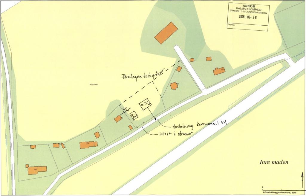 Fastigheten Hossmo 4:1 är en jordbruksfastighet, på ca 154 ha, taxeringskod 120 (Lantbruksenhet, bebyggd). Huvudelen av fastigheten är åkermark, 87 ha.