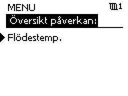 3.5 Påverkansöversikt I det här avsnittet beskrivs den allmänna funktionen hos serierna ECL Comfort 210/296/310. De displayer som visas är typiska och inte applikationsrelaterade.