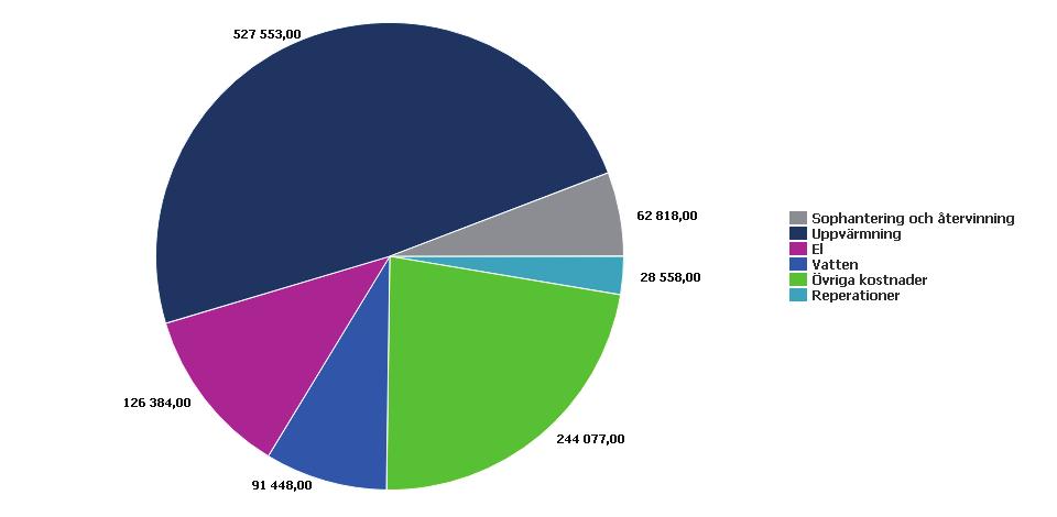 Driftkostnadsfördelning Belopp i kr 2017 2016 Yttre skötsel/fastighetsskötsel, extra 250 0 Serviceavtal 2 775 0 Obligatoriska besiktningskostnader 28 066 575 Hissbesiktning 12 565 0 Snö- och