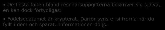 sig själva, en kan dock förtydligas: Födelsedatumet
