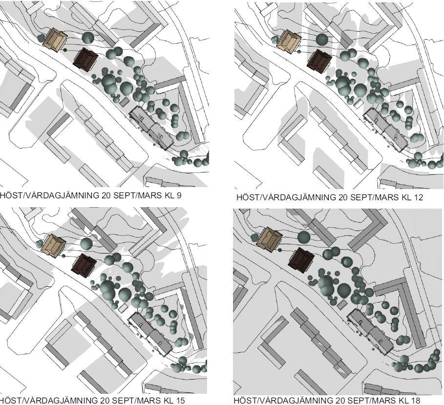 Hänsyn har tagits till omkringliggande hus planlösning för att skapa så långa utblickar som möjligt.