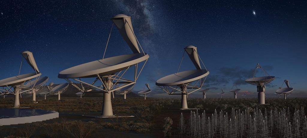SETIs framtid: Square Kilometer Array Tänkt att bli världens största radio teleskop börjar byggas 2020 i Sydafrika och Australien (Sverige är det enda nordiska landet som gått med i projektet) SETI