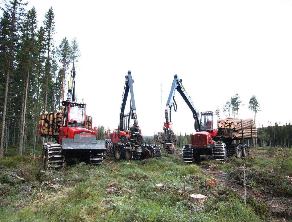 med ett konventionellt tvåmaskinsystem Productivity and logging costs of the