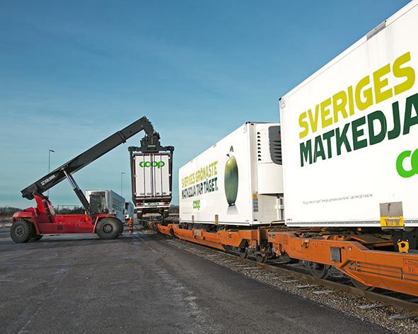 Några exempel på insatser: Omlastningssatsning med fokus på järnväg Transportnätsbeskrivning för omlastning Analys av hur intermodala transporter