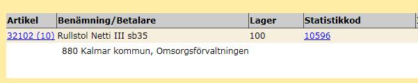 4 (13) Välj önskad produkt. OBS! Det kan finnas fler alternativ i den högra kolumnen. När du valt det hjälpmedel du önskar klicka på Beställ.