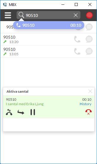 Byt Telefon Du kan klicka på telefonluren på