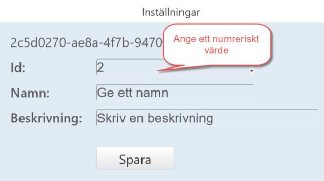 Uppgifterna sparas i TIDOMAT Portal för att underlätta underhåll och övervakning av Registreringsterminalen.