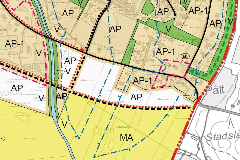 Detaljplan Området har inte tidigare detaljplanerats.