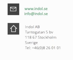 Tack för att du valde Indol! Thank you for choosing Indol!