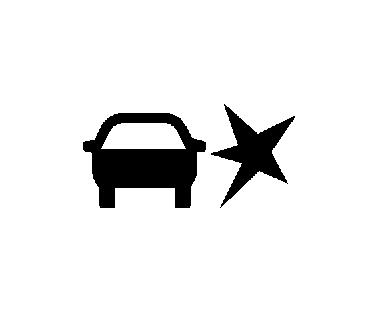 med fordon som snabbt närmar sig dessa områden bakifrån. LCA-varningsdisplayen tänds i motsvarande ytterbackspegel och blinkar om den sidans blinkers är på.