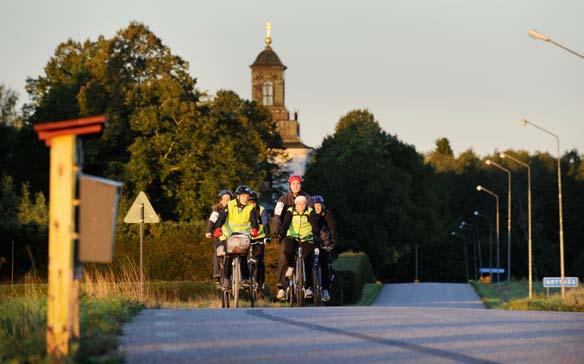 Cykelpendlande Avestabor en tidig höstmorgon. Framgångsfaktor Startpunkten bör vara lätt att hitta till och ligga längs vägen till arbetsplatsen för så många som möjligt.
