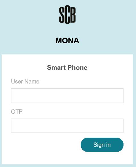 B.2 Smartphone: Skriv in ditt användarnamn i fältet User Name Öppna mobilappen och välj din profil. Skriv din sexsiffriga PIN-kod i appen för att generera ett OTP (one-time password).