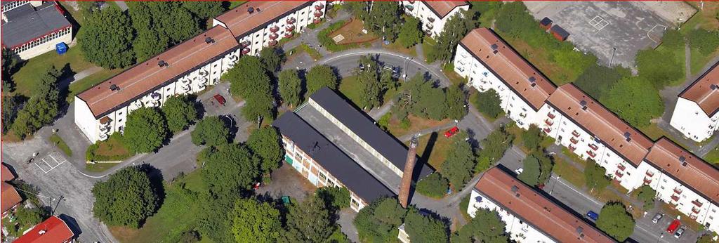 SID 3 (16) Kaggeholmsvägen planområde Mörkövägen Bilden visar den befintlliga panncentralen och det stora markutrymme som kan utnyttjas för nya bostadshus utan att allt för mycket inkräkta på