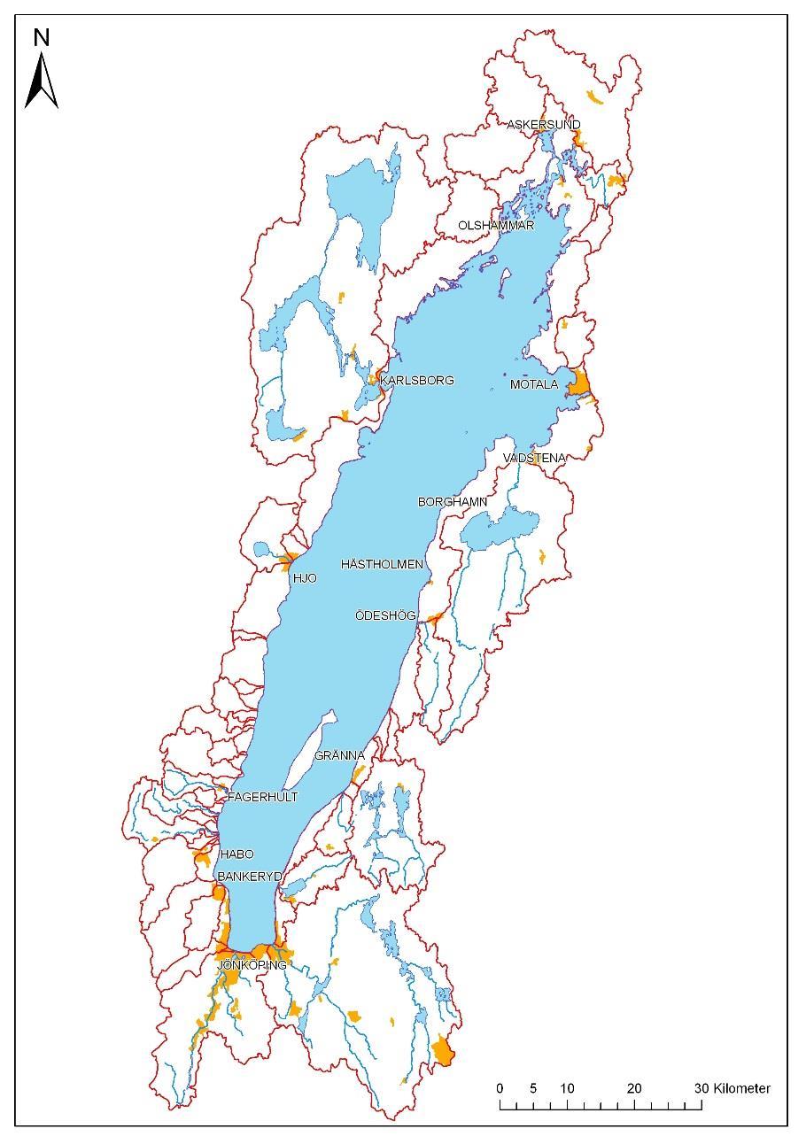 INLEDNING På uppdrag av Vätternvårdsförbundet utförde ALcontrol AB i samarbete med Medins Havsoch Vattenkonsulter AB 2016 års fysikalisk-kemiska vattenundersökningar vid 17 stationer i tillflöden