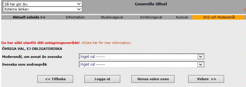 Svenska som andraspråk och modersmål 1. Om du är berättigad till modersmålsundervisning och önskar läsa det på gymnasieskolan så anger du ditt modersmål. 2.