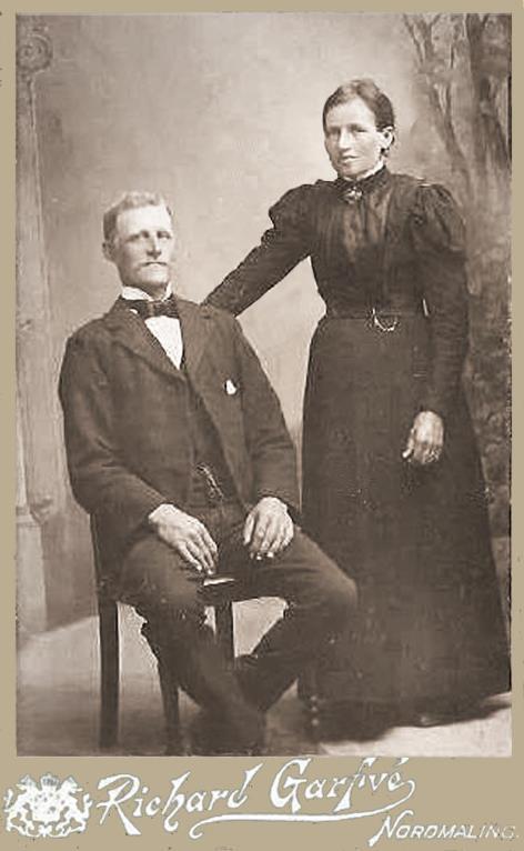 Garfvé i Bredbyn Olof Johansson Lundqvist (1867-1913) f i Nordmaling och d i Mjösjö, Nordmaling gifte sig 1889 med