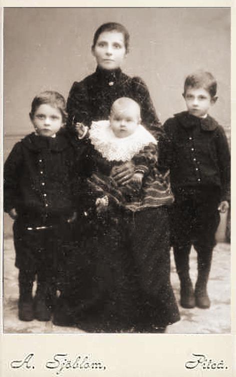 Anna Petersson f Nilsson g Pettersson f 1876 i Sjulsnäs, Piteå lf och d i Duluth, Minnesota, USA.