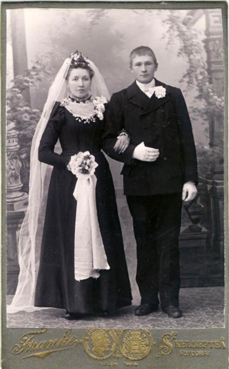 1901 Anna Brännström (källa Elisabeth Åkerlund) 1902 Per Marklund (1877-1962) f i Bjurliden, Skellefteå lf och d i Forsberget, Boliden gifte sig